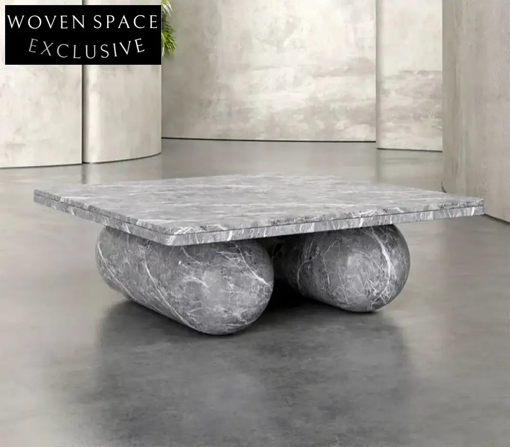 Elegant Carrara White Marble Rectangle Coffee Table for Modern Living Spaces