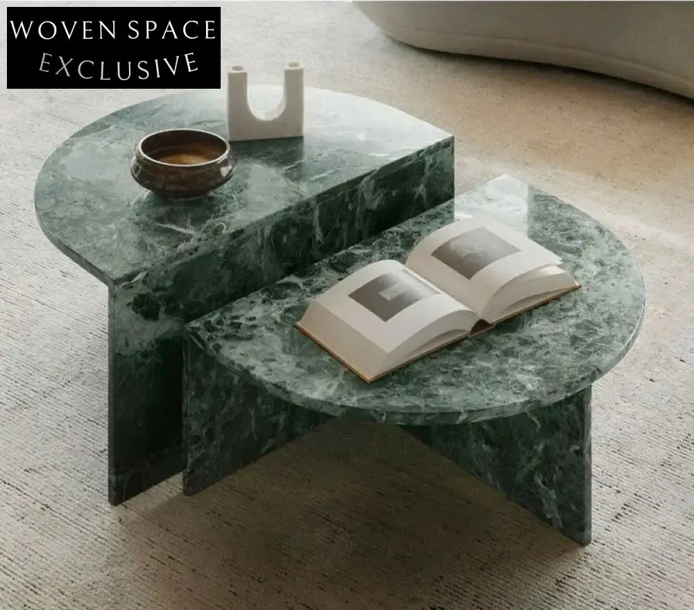 Luxury White Carrara Marble Coffee Table: Elegant Rectangle Design, Durable Stone Finish