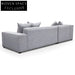 Casey 3 Seater Left Chaise Sofa - Graphite Grey Chaise Sofa