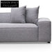 Casey 3 Seater Left Chaise Sofa - Graphite Grey Chaise Sofa