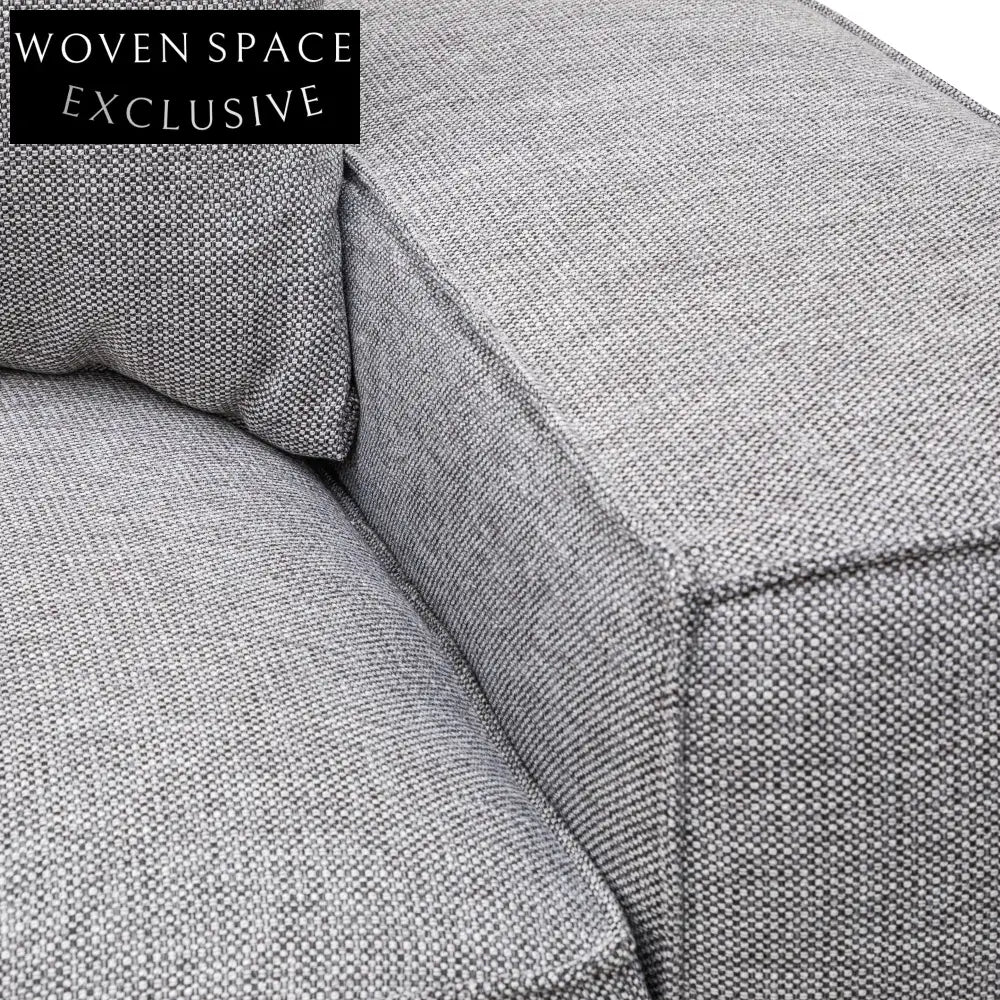 Casey 3 Seater Left Chaise Sofa - Graphite Grey Chaise Sofa