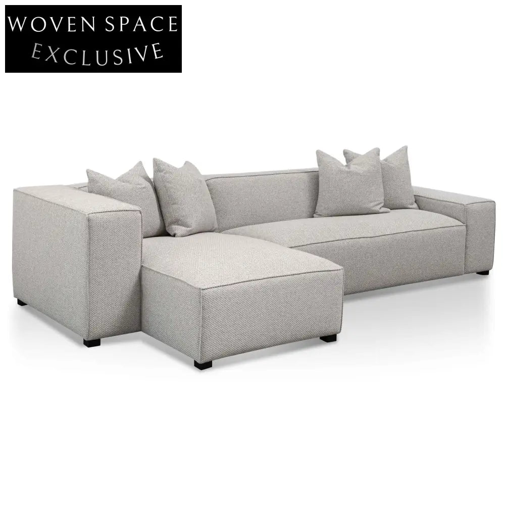 Casey 3 Seater Left Chaise Sofa - Sterling Sand Chaise Sofa