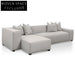 Casey 3 Seater Left Chaise Sofa - Sterling Sand Chaise Sofa