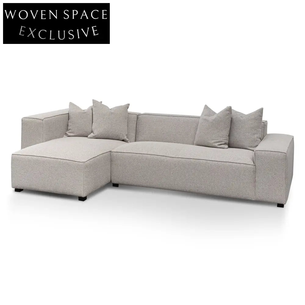 Casey 3 Seater Left Chaise Sofa - Sterling Sand