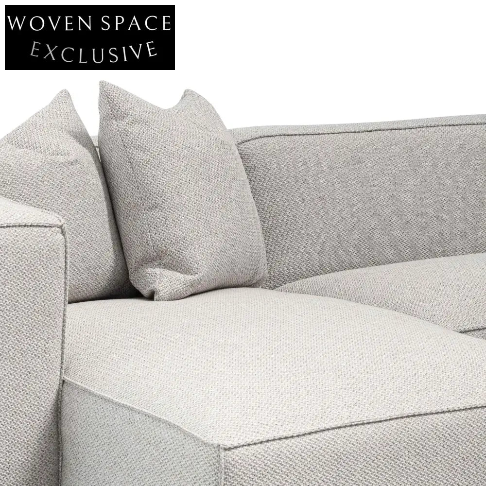 Casey 3 Seater Left Chaise Sofa - Sterling Sand Chaise Sofa