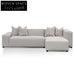 Casey 3 Seater Right Chaise Fabric Sofa - Sterling Sand Chaise Sofa