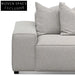 Casey 3 Seater Right Chaise Fabric Sofa - Sterling Sand Chaise Sofa