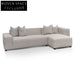 Casey 3 Seater Right Chaise Fabric Sofa - Sterling Sand Chaise Sofa