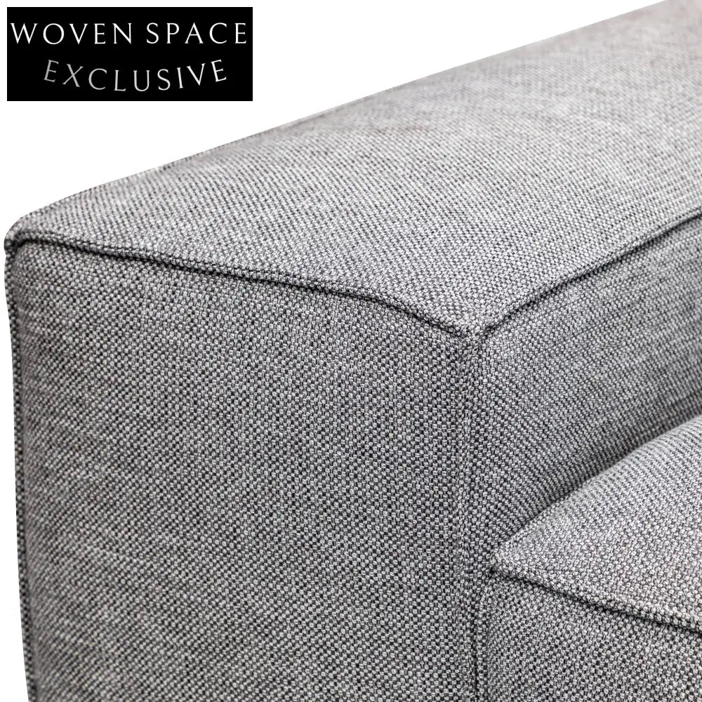 Casey 3 Seater Right Chaise Sofa - Graphite Grey Chaise Sofa