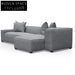 Casey 3 Seater Right Chaise Sofa - Graphite Grey