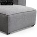 Casey 3 Seater Right Chaise Sofa - Graphite Grey Chaise Sofa