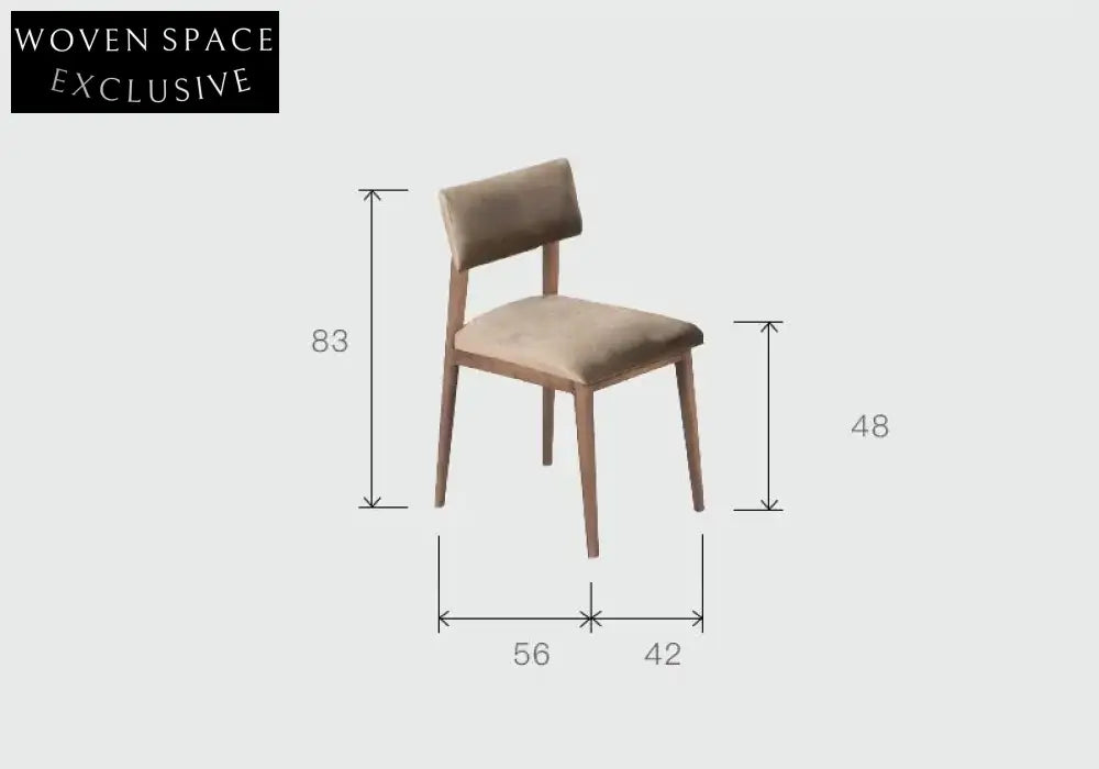 Cassian Genuine Leather Teak Dining Chair Used Brown / Shipping from June to July