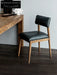 Cassian Genuine Leather Teak Dining Chair Used Brown / Shipping from June to July
