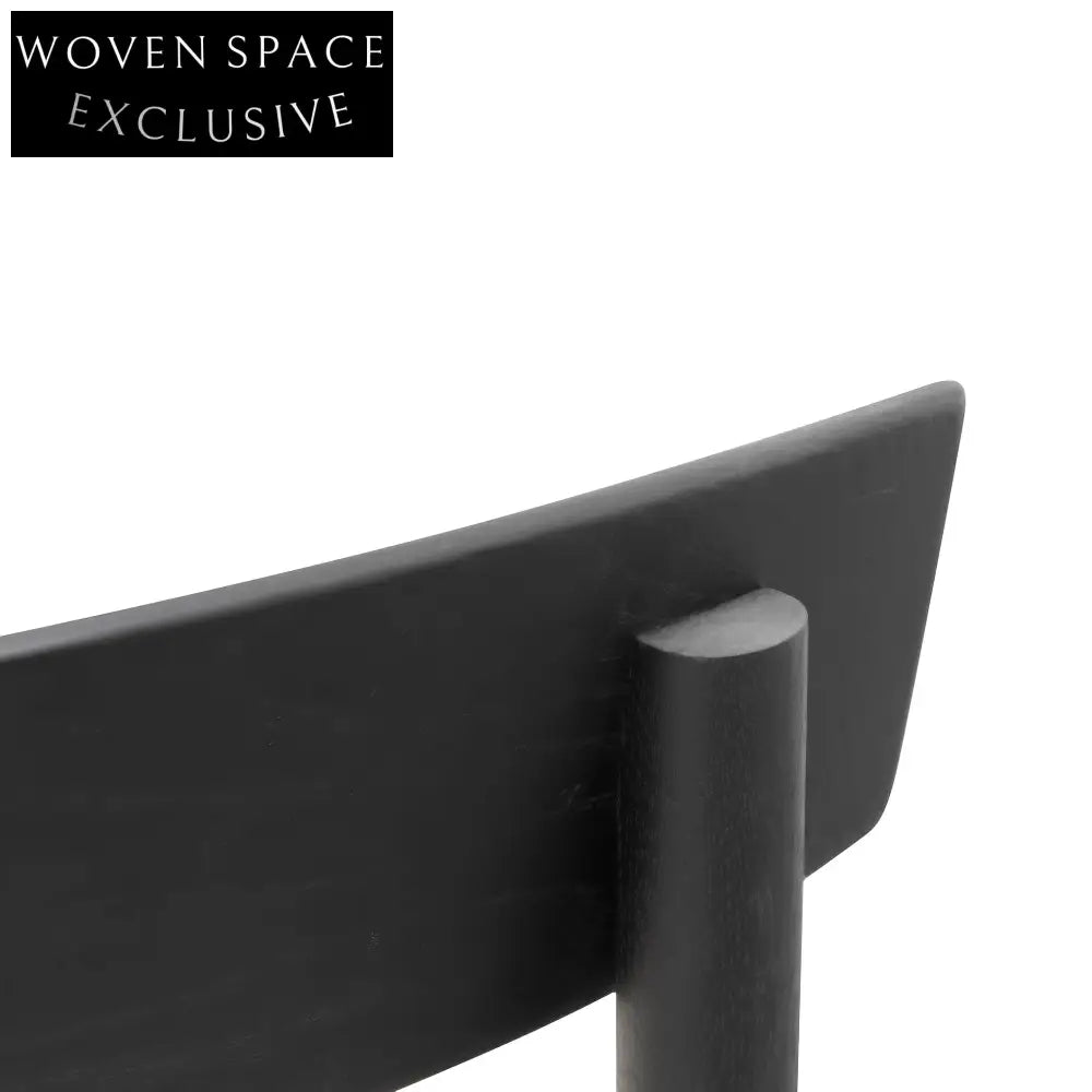 CDC6621-OW Rattan Black Dining Chair - Natural Seat (Set of 2) Dining Chairs