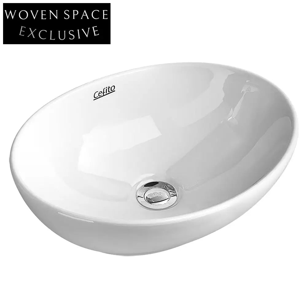 Cefito Bathroom Basin Ceramic Vanity Sink 41x34cm Basins