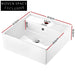 Cefito Bathroom Basin Ceramic Vanity Sink 41x41cm Basins