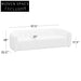 Channeled White Boucle Sofa - Solid Wood Frame, Plush Living Room Couch
