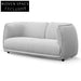 Light Texture Grey 2 Seater Fabric Sofa