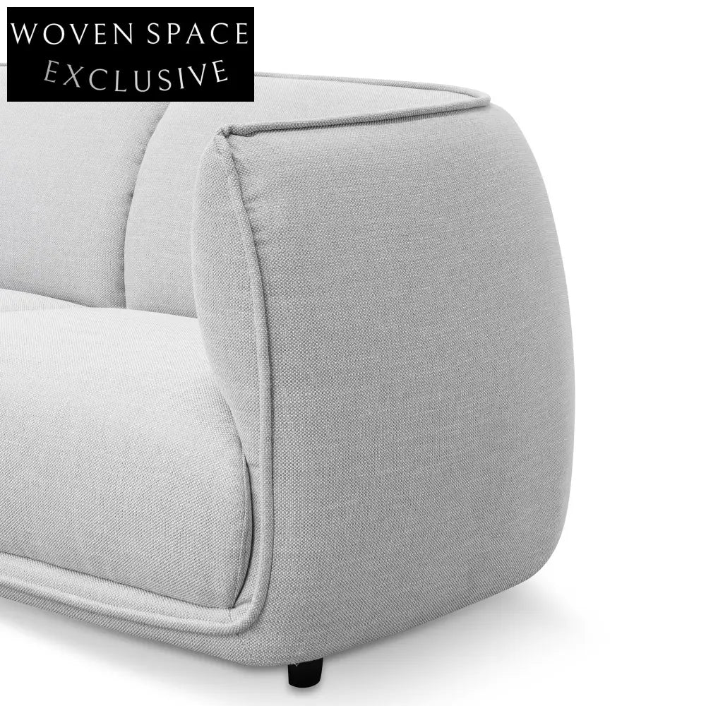 Chapman 2 Seater Fabric Sofa - Light Texture Grey Sofas