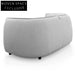 Chapman 2 Seater Fabric Sofa - Light Texture Grey Sofas