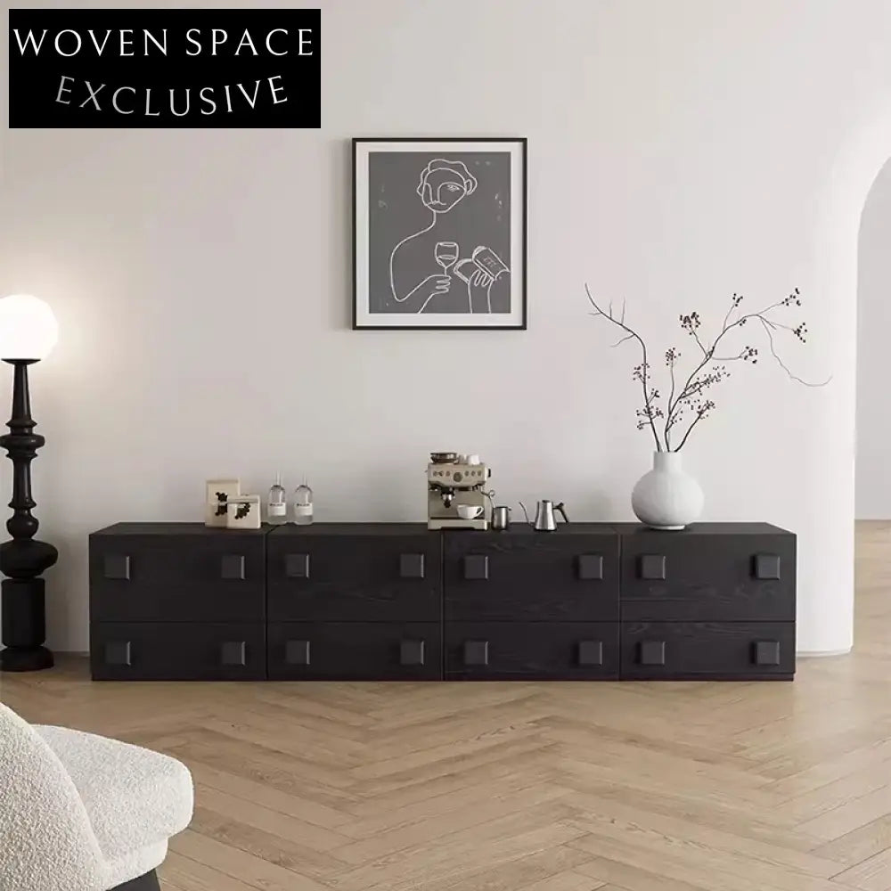 Charming Mediterranean Natural Wood Bar Cabinet for Home Storage & Decor