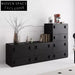 Charming Mediterranean Natural Wood Bar Cabinet for Home Storage & Decor