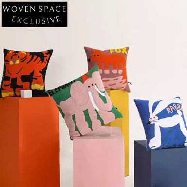 Charming Modern Fabric Animal Art Cartoon Sofa Bed Decorative Pillow Cushion