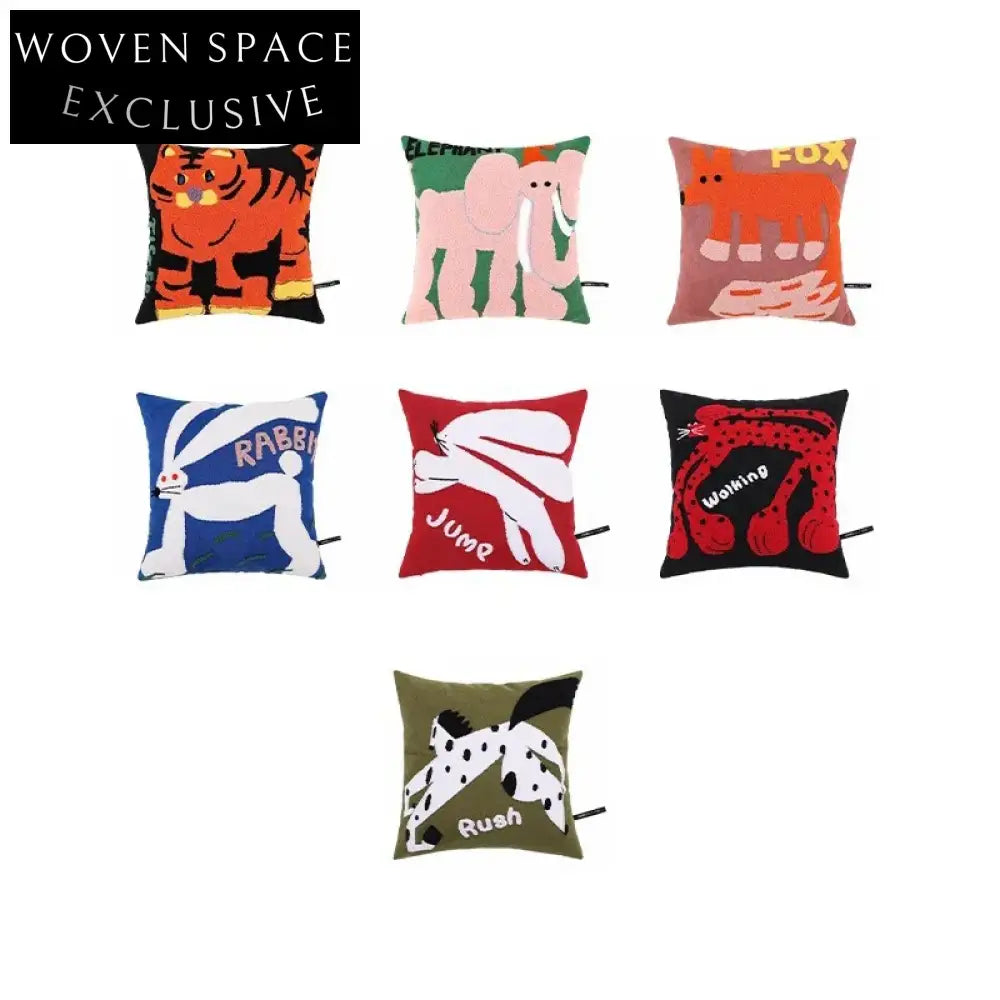Charming Modern Fabric Animal Art Cartoon Sofa Bed Decorative Pillow Cushion