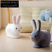 Charming Nordic Velvet Animal Rabbit Kids Stool Chair for Playroom & Living Room