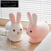 Charming Nordic Velvet Animal Rabbit Kids Stool Chair for Playroom & Living Room