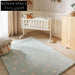 Charming Plush Polka Dot Kids' Room Floor Carpet, Soft Geometric Bedroom Area Rug