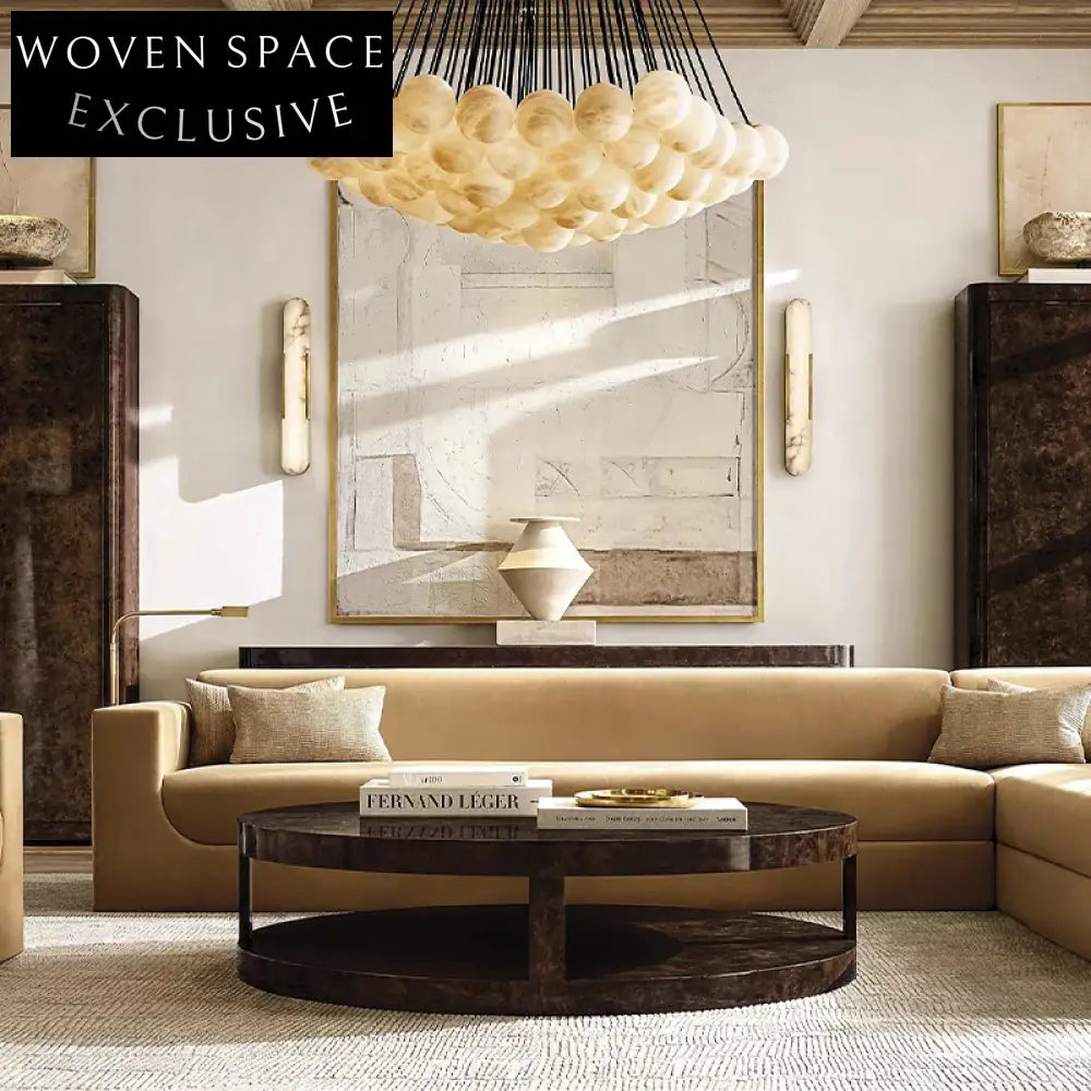 Charming Retro Rustic Two-Tier Round Wooden Coffee Table for Modern Homes