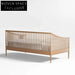 Charming Solid Oak Spindle Daybed with Trundle for Kids & Guest Rooms