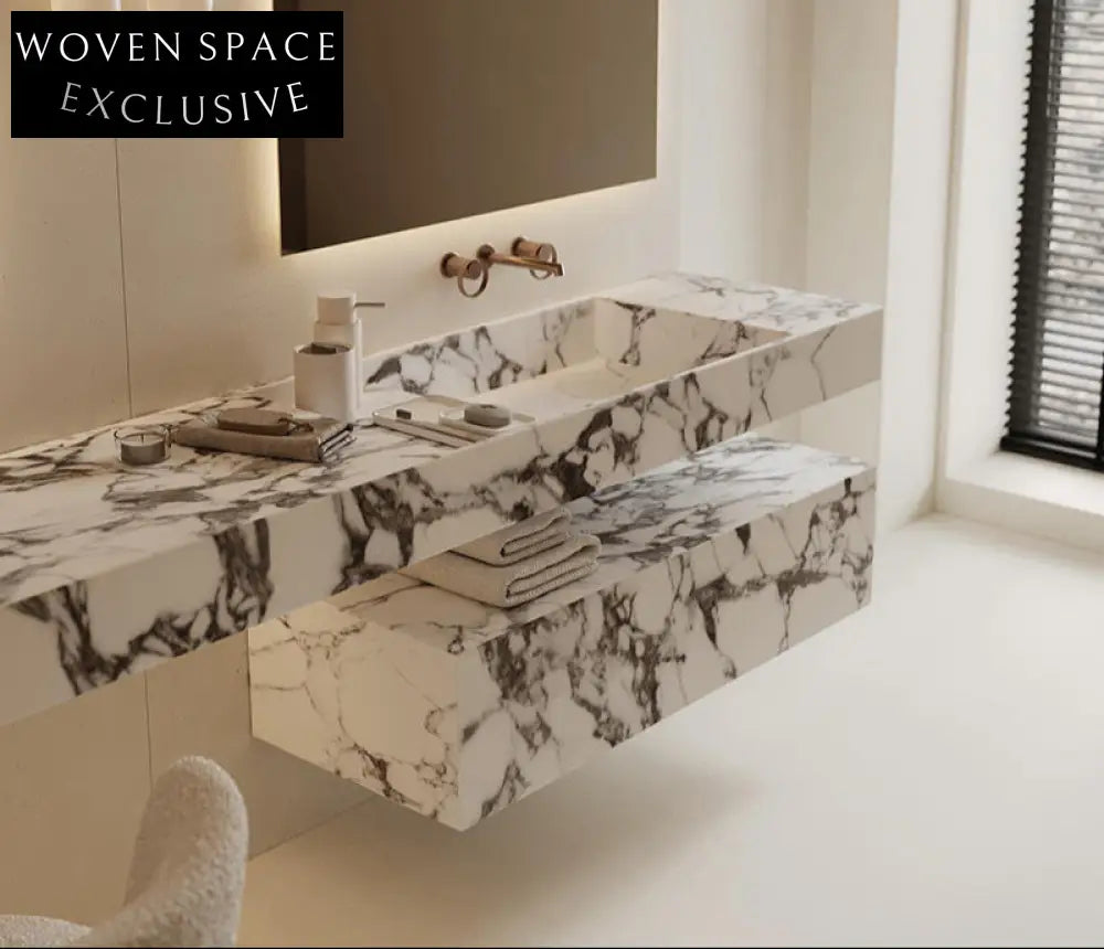 Chateau calacatta stone basin
