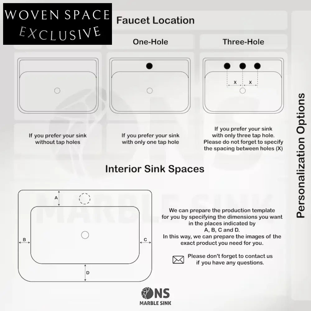 Chiara Designer Calacatta Monet Marble Sink Wall Mount Luxurious Finish