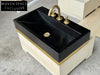 Chiara marble black-gold sink marble