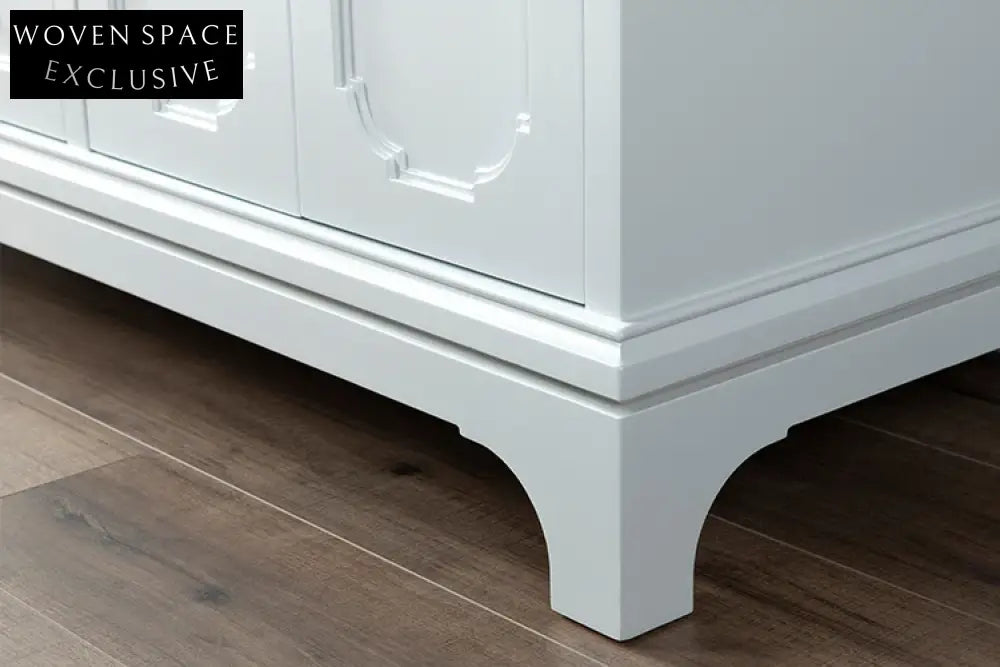 Chic 60-inch Floor Standing Birch Plywood Bathroom Vanity with Quartz Top