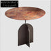 Chic Bronze Round Metal Nesting Coffee Table Set for Modern Living