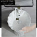 Chic Ceramic Pedestal Basin One-Piece Free Standing Modern Washing Sink