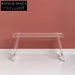 Chic Clear Acrylic Square Round Stool Long Bench Modern Living