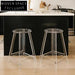 Chic Clear Acrylic Square Round Stool Long Bench Modern Living