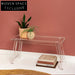 Chic Clear Acrylic Square Round Stool Long Bench Modern Living