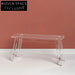 Chic Clear Acrylic Square Round Stool Long Bench Modern Living