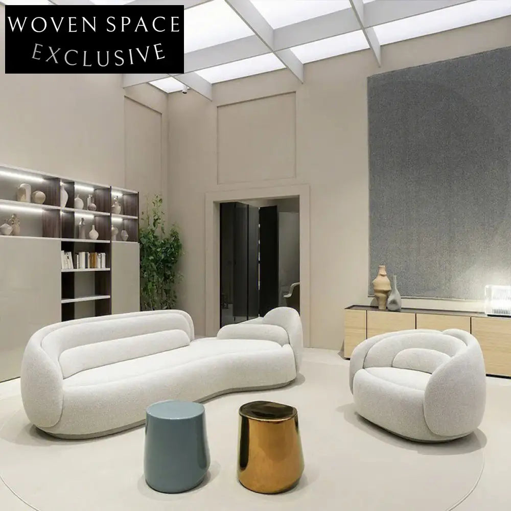 Chic Curved Fabric Modular Sectional Sofa for Flexible Living