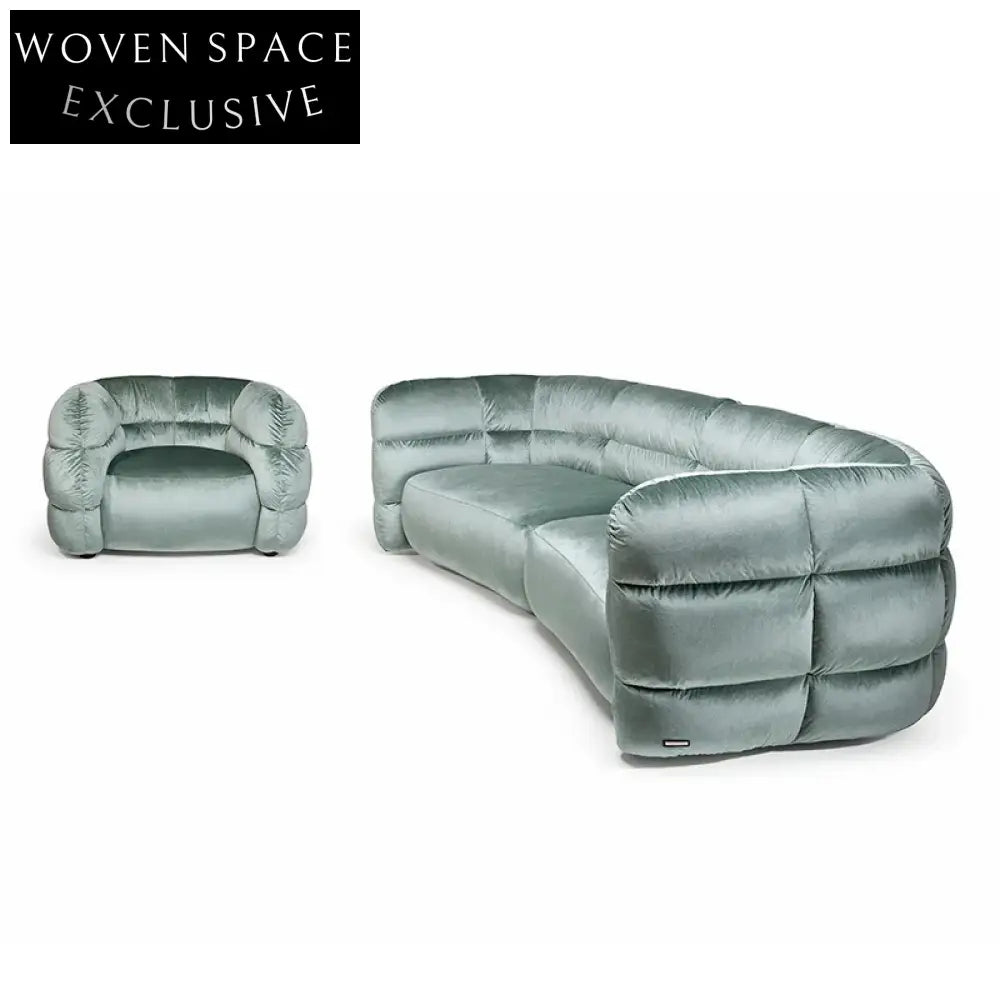 Chic Fabric Upholstered Minimalist Living Room Design Sofa for Modern Homes