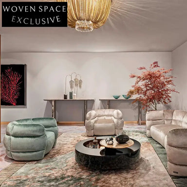 Chic Fabric Upholstered Minimalist Living Room Design Sofa for Modern Homes