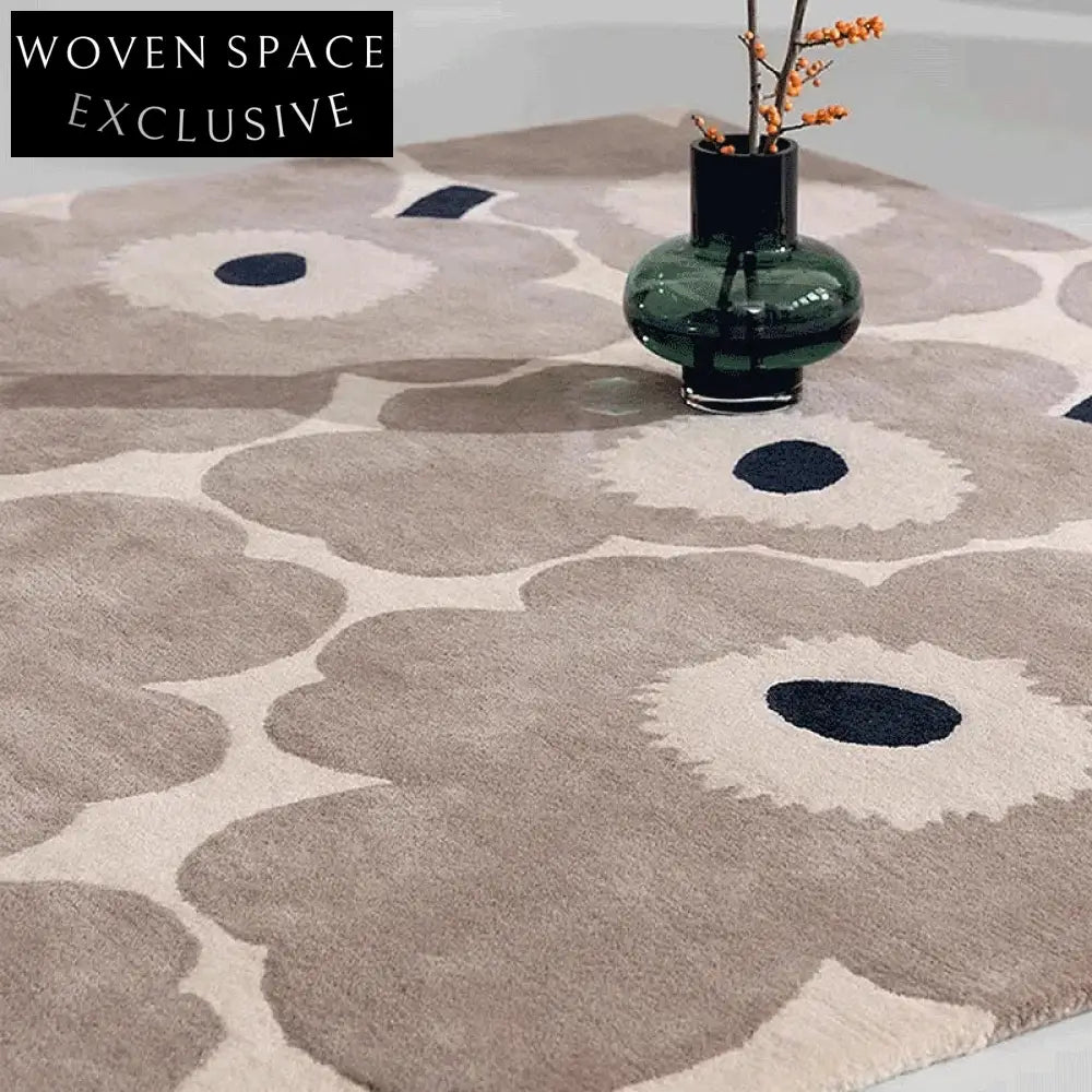 Chic French Hand-Knotted Luxury Rug for Modern Retro Living Room Decor