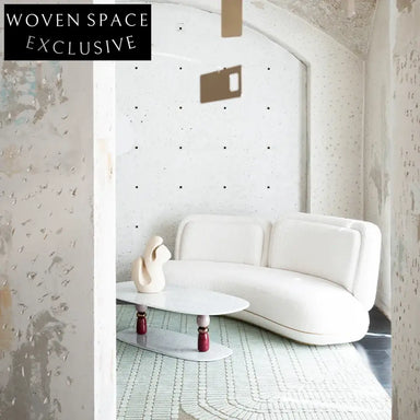 Chic French Postmodern Carrara Marble Oval Stone Coffee Table for Living Room