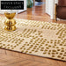 Chic French Retro Coffee-Color Thick Polyester Fiber Custom Living Room Area Rug