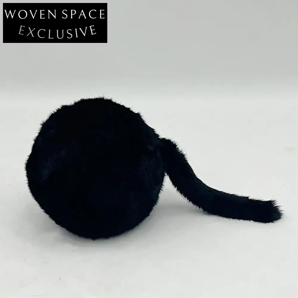 Chic Fur Tadpole Shaped Modern Home Decor Floor Stool for Dressing Room